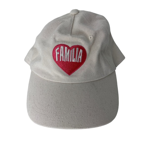 Latino Heritage Month Familia Baseball Cap Adjustable Embroidered Cream OS NEW - Picture 5 of 10